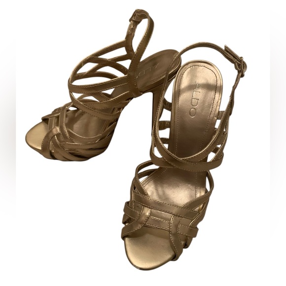 Aldo Shoes - ALDO Women's Elegant Gold Heels
